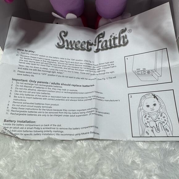 Sweet Faith  African American  Prayer Doll by New Adventures 12" - Picture 6 of 7
